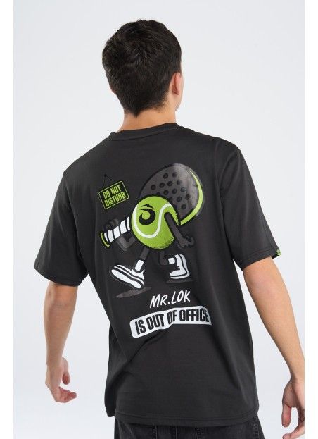 T-shirt Out Of Office By Mr. Lok M Black