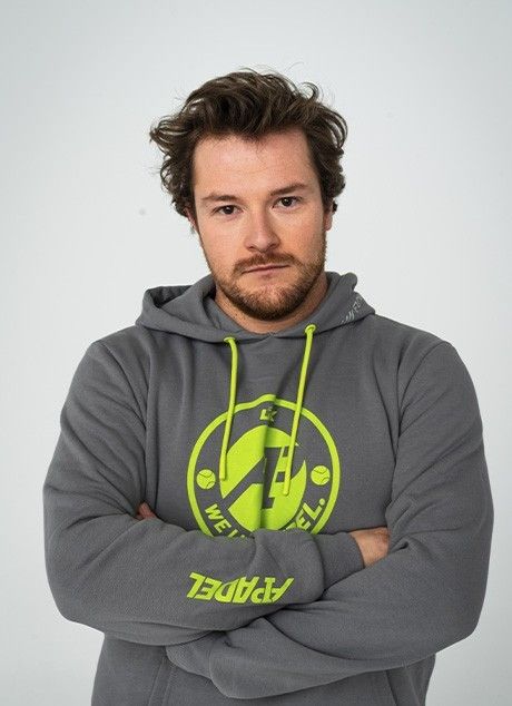 Padel Clothing Hoodie LOK Gross Grey A1 Padel M