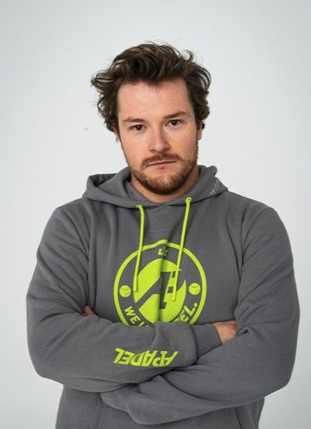 Padel Clothing Hoodie LOK Gross Grey A1 Padel M
