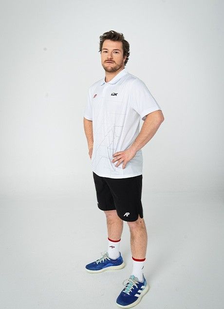 Ropa de pádel Polo Wilderness blanco A1 Padel