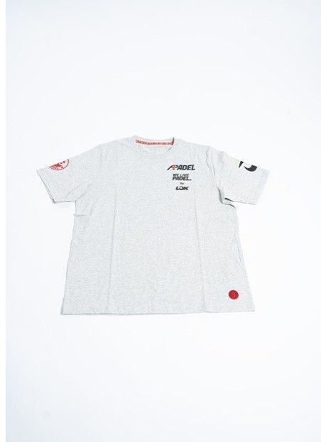Padel Clothing T-Shirt LOK Bridger Grey A1 Padel