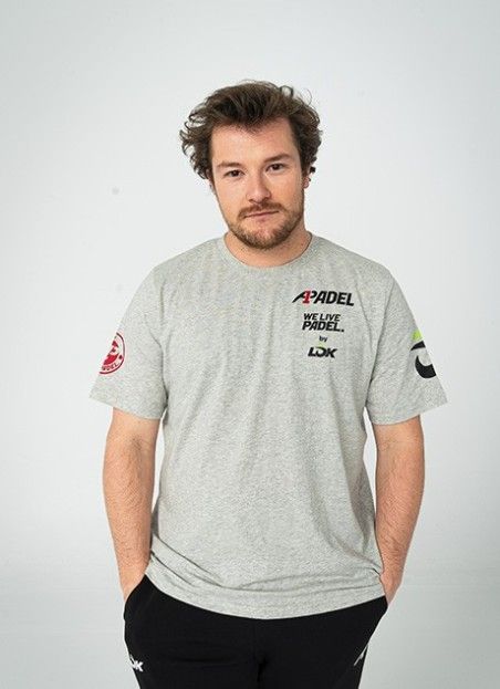 Padel Clothing T-Shirt LOK Bridger Grey A1 Padel