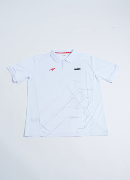 Ropa de pádel Polo Wilderness blanco A1 Padel | LÔK