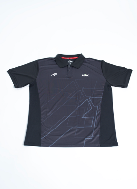 Ropa de pádel Polo LOK Wilderness Negro A1 Padel