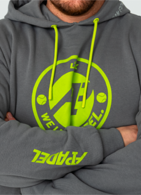 Padel Clothing Hoodie LOK Gross Grey A1 Padel M | LÔK