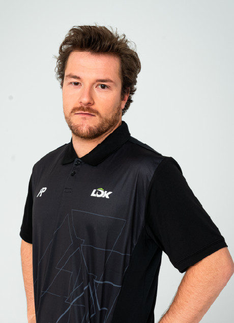 Ropa de pádel Polo LOK Wilderness Negro A1 Padel