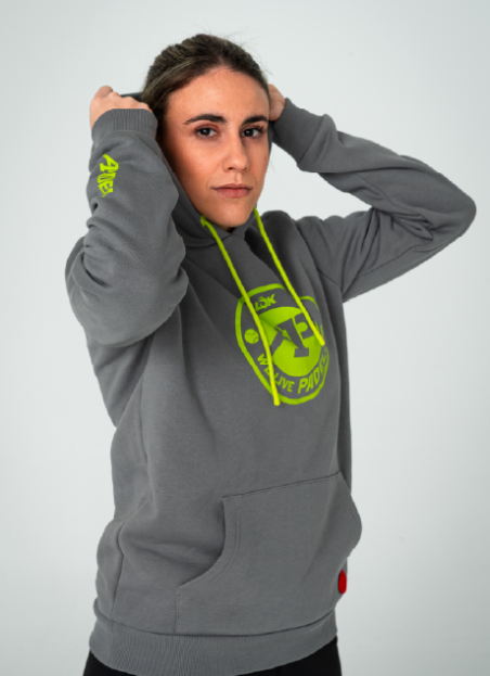 Padel Clothing Hoodie Gross Grey A1 Padel W | LÔK