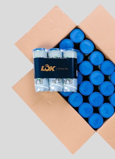 LÕK pelota oficial de las Series Nacionales de Padel LÕK Fresh Balls SNP cajón de pelotas de pádel (8x3 tripack) LÔK