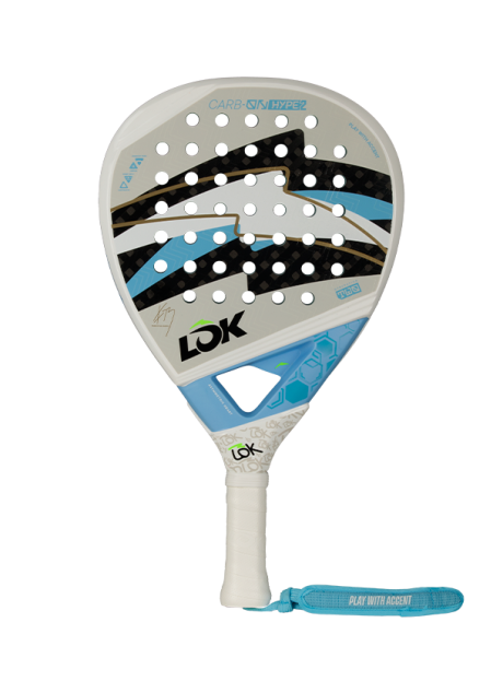 Padel rackets LÕK Carbon On Hype 2 racket Franco Dal Bianco