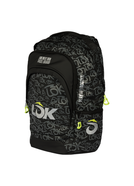 Bolsas de pádel Mochila LÕK Maxx Gen 2 Negro y gris
