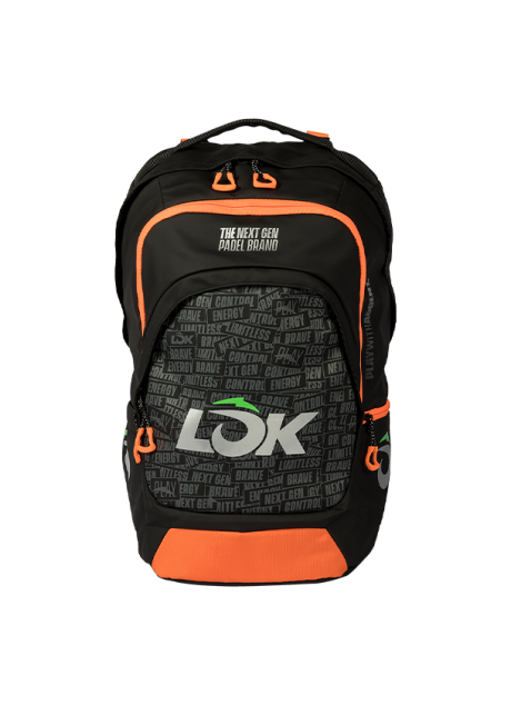 Padel bags Backpack LÕK Maxx Gen 2 black grey orange