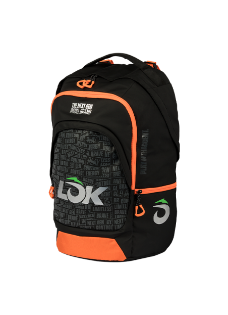 Padel bags Backpack LÕK Maxx Gen 2 black grey orange