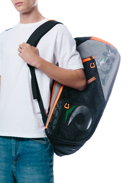 Padel bags Racket Bag LÕK Maxx Gen 2 black grey and orange