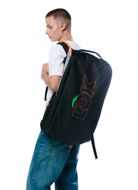 Padel bags Racket Bag LÕK Maxx Gen 2 black grey and orange